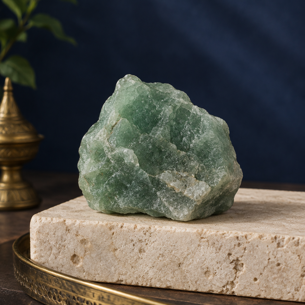 Raw Green Aventurine with Pooja Initiation