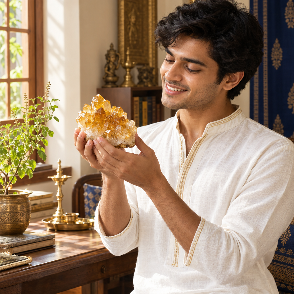 Raw citrine lifestyle image